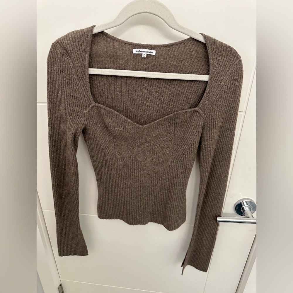 Reformation cashmere top